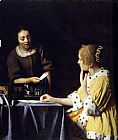 Mistress and Maid by Johannes Vermeer